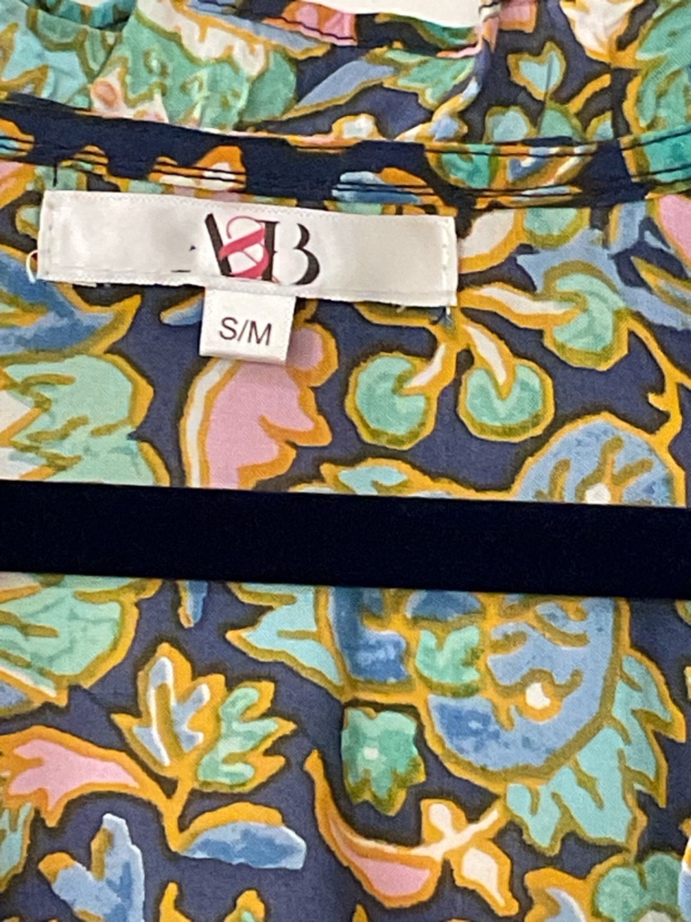 America & Beyond Floral Kimono Duster Ruffle Hem S/M - Picture 5 of 9